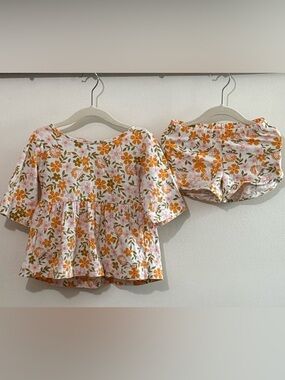 Alice + Ames The Bloom Set in Blossom Bash White, Orange & Pink